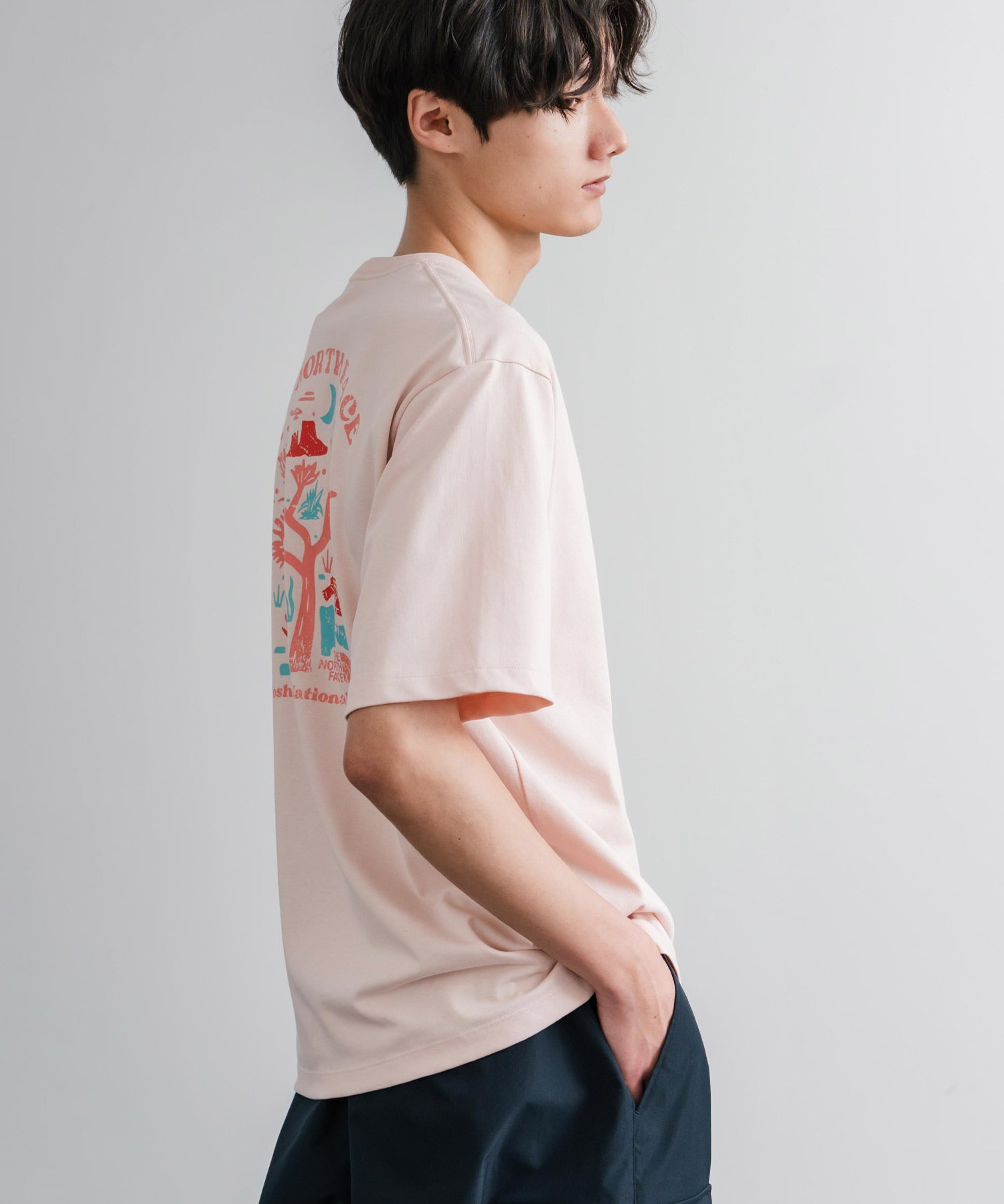 THE NORTH FACE ザ・ノースフェイス M'S EVERGREEN S/S R/TEE 1 バックプリント半袖クルーネックTシャツ 16023