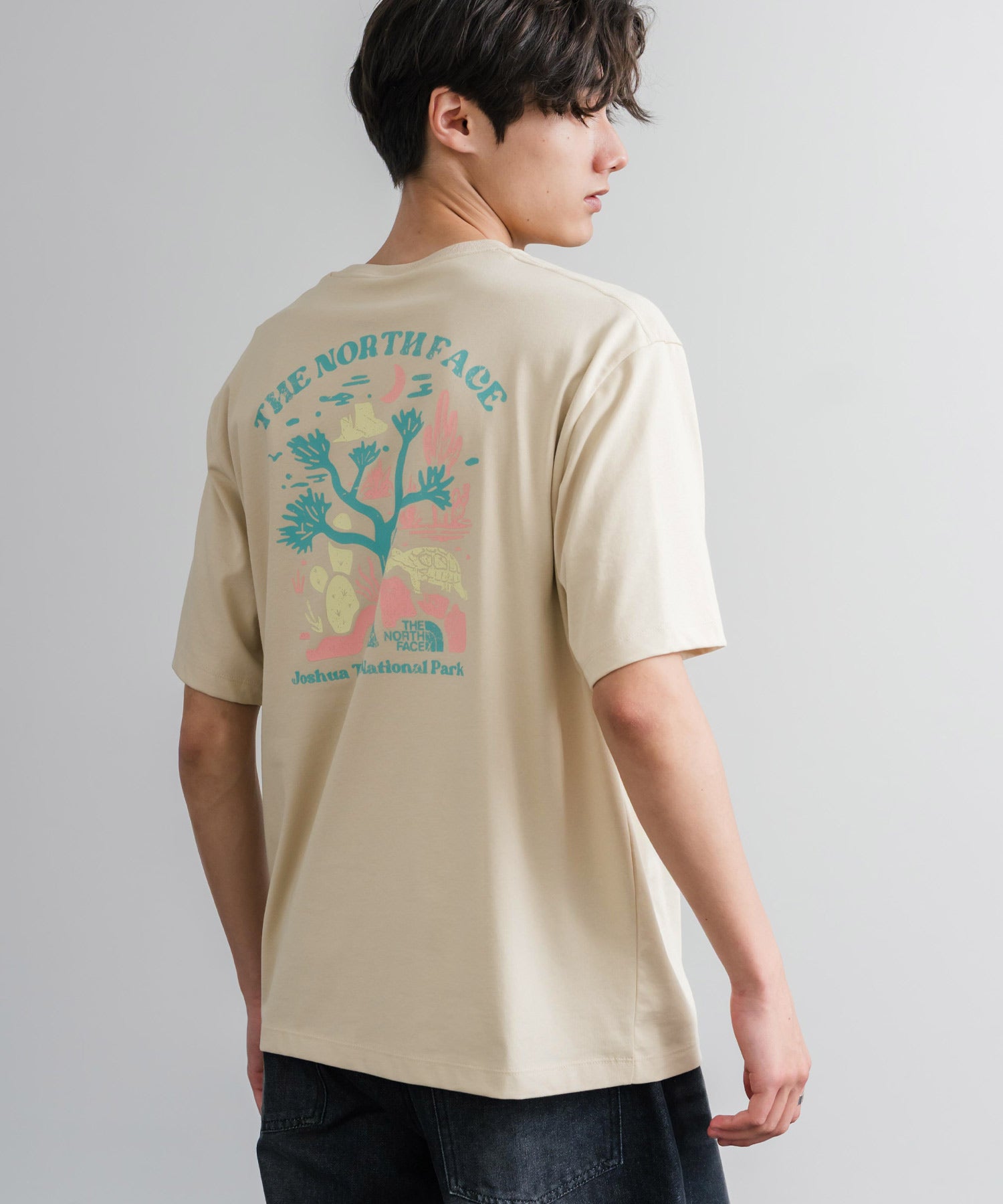 THE NORTH FACE ザ・ノースフェイス M'S EVERGREEN S/S R/TEE 1 バックプリント半袖クルーネックTシャツ 16023