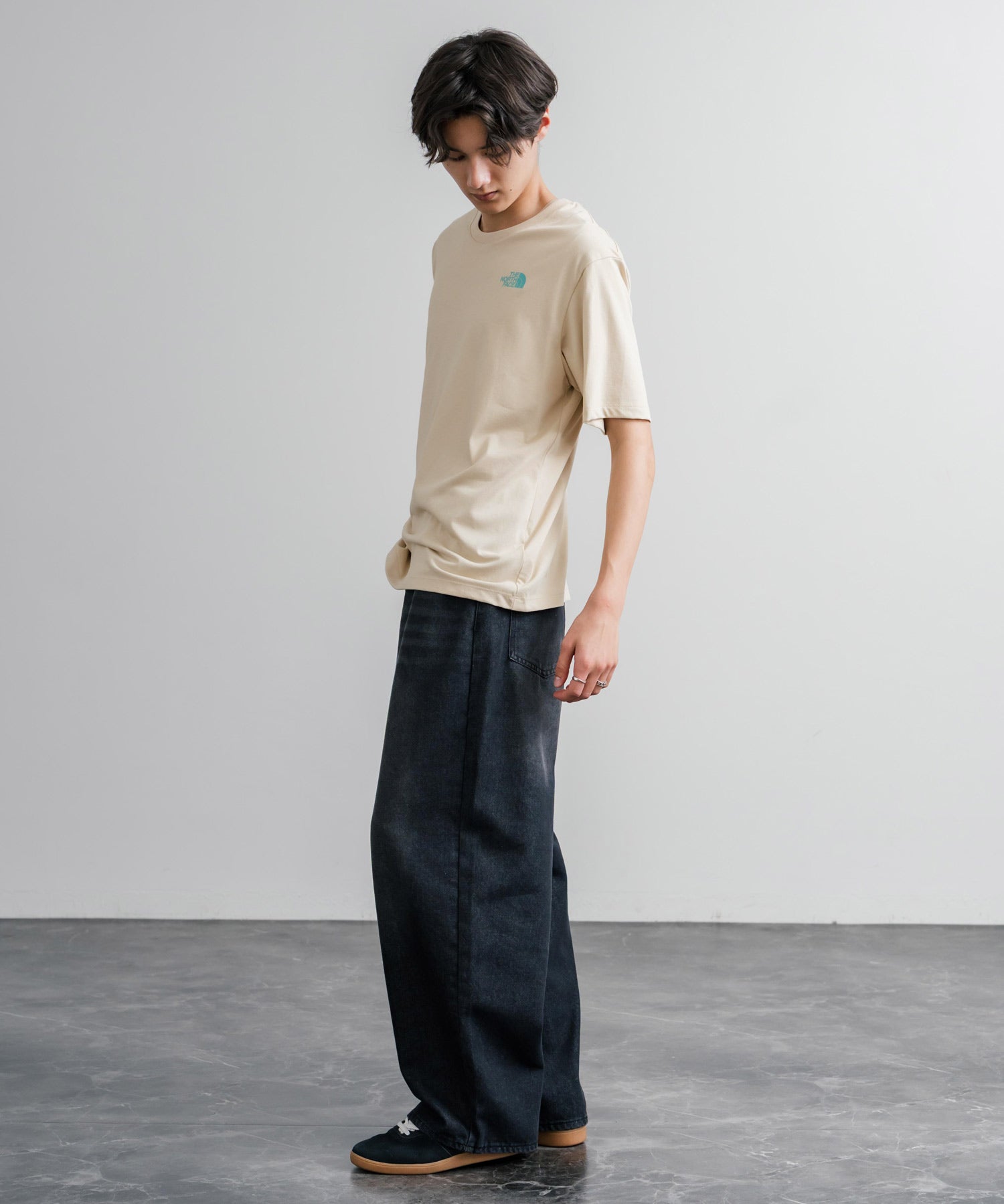 THE NORTH FACE ザ・ノースフェイス M'S EVERGREEN S/S R/TEE 1 バックプリント半袖クルーネックTシャツ 16023