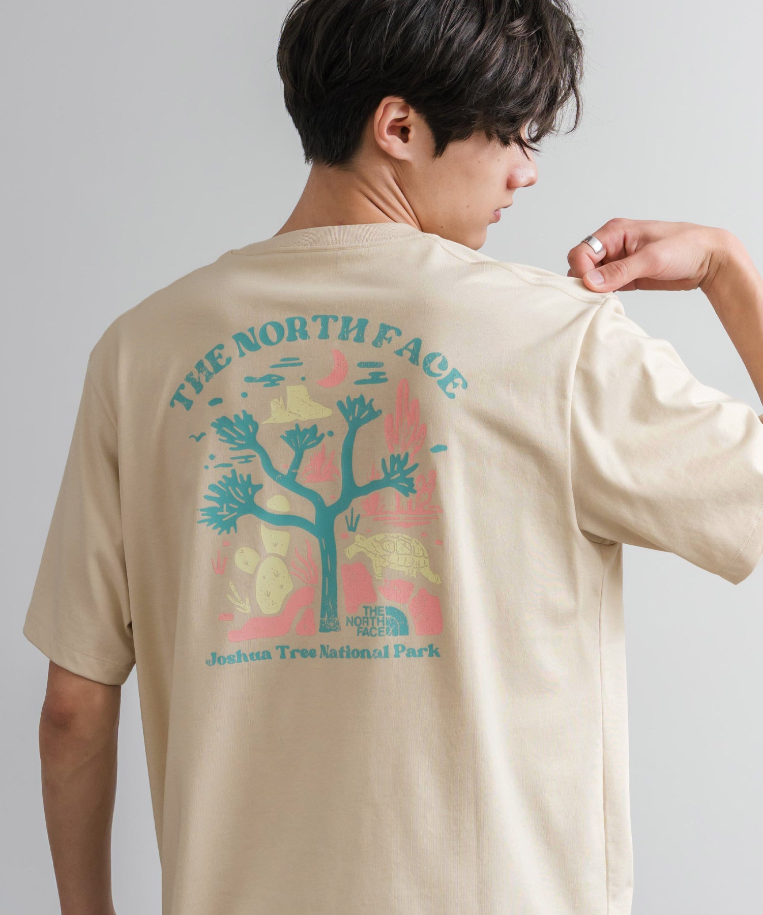 THE NORTH FACE ザ・ノースフェイス M'S EVERGREEN S/S R/TEE 1 バックプリント半袖クルーネックTシャツ 16023