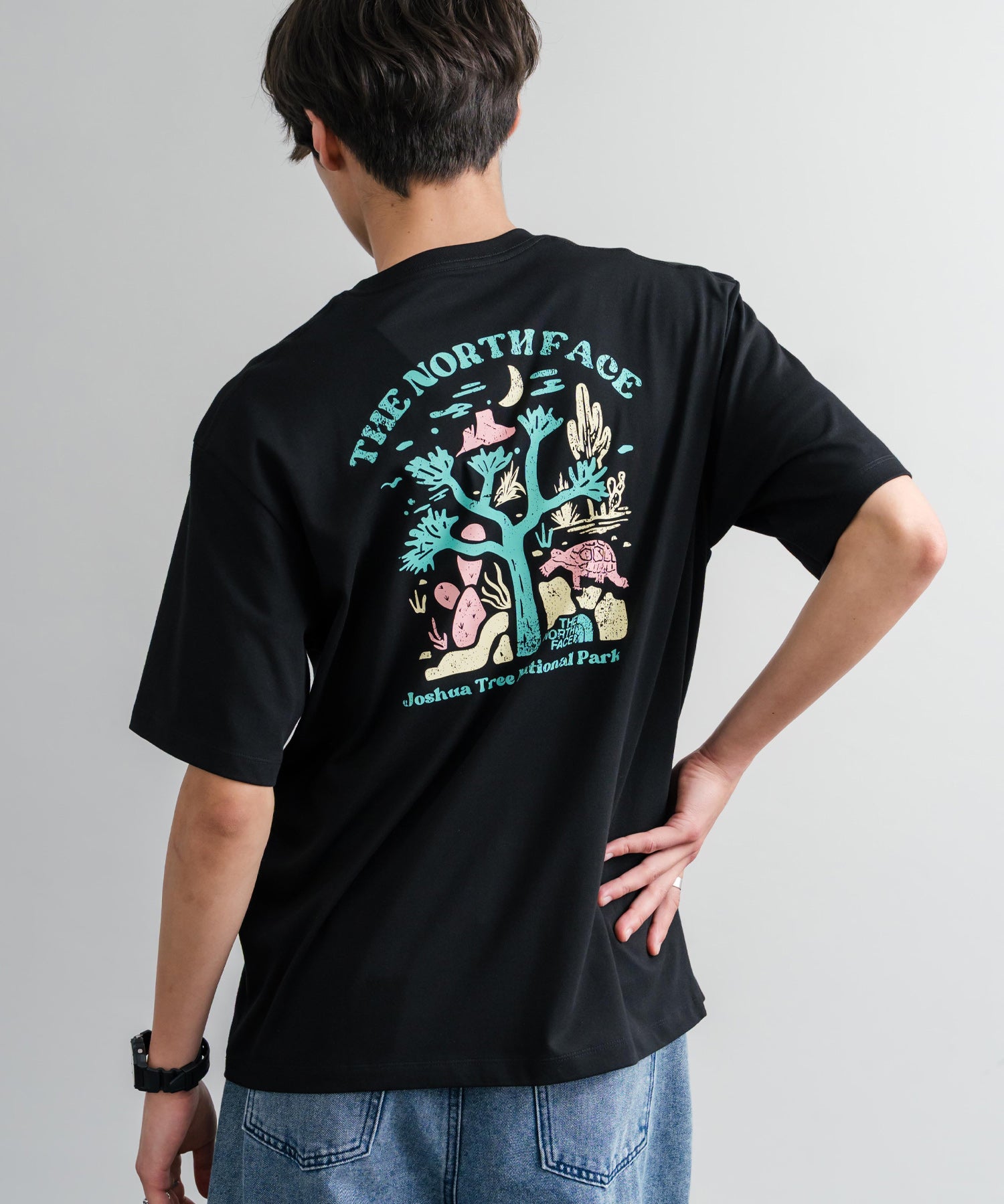 THE NORTH FACE ザ・ノースフェイス M'S EVERGREEN S/S R/TEE 1 バックプリント半袖クルーネックTシャツ 16023