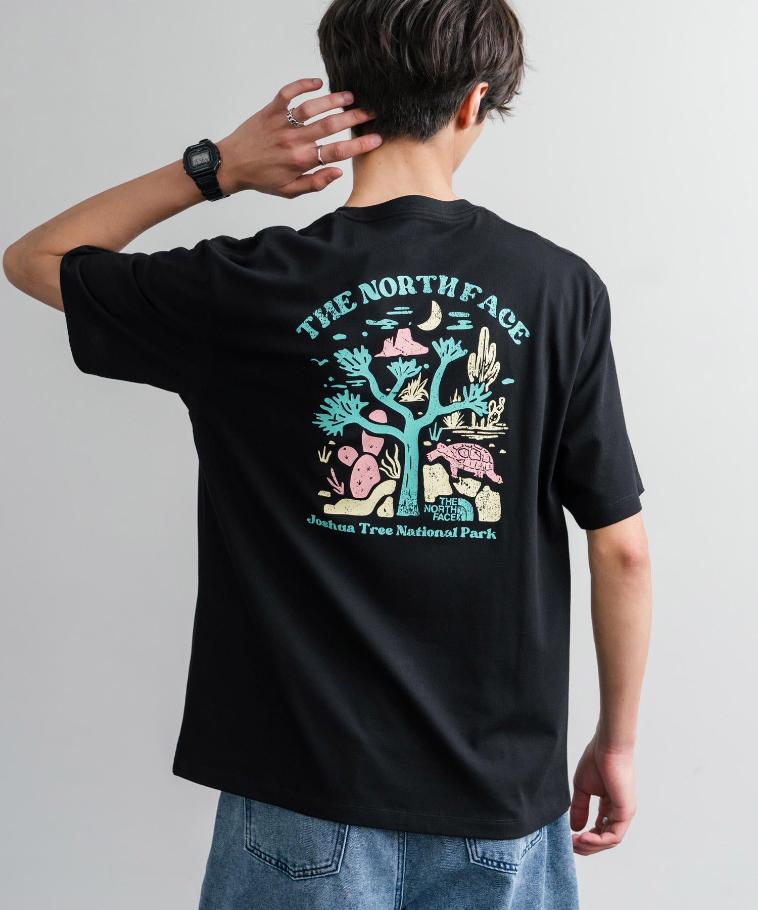 THE NORTH FACE ザ・ノースフェイス M'S EVERGREEN S/S R/TEE 1 バックプリント半袖クルーネックTシャツ 16023