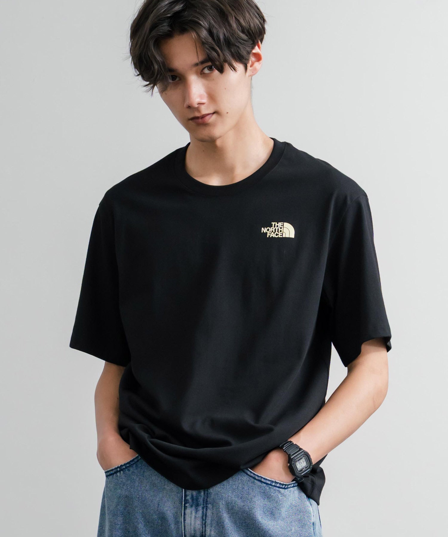 THE NORTH FACE ザ・ノースフェイス M'S EVERGREEN S/S R/TEE 1 バックプリント半袖クルーネックTシャツ 16023