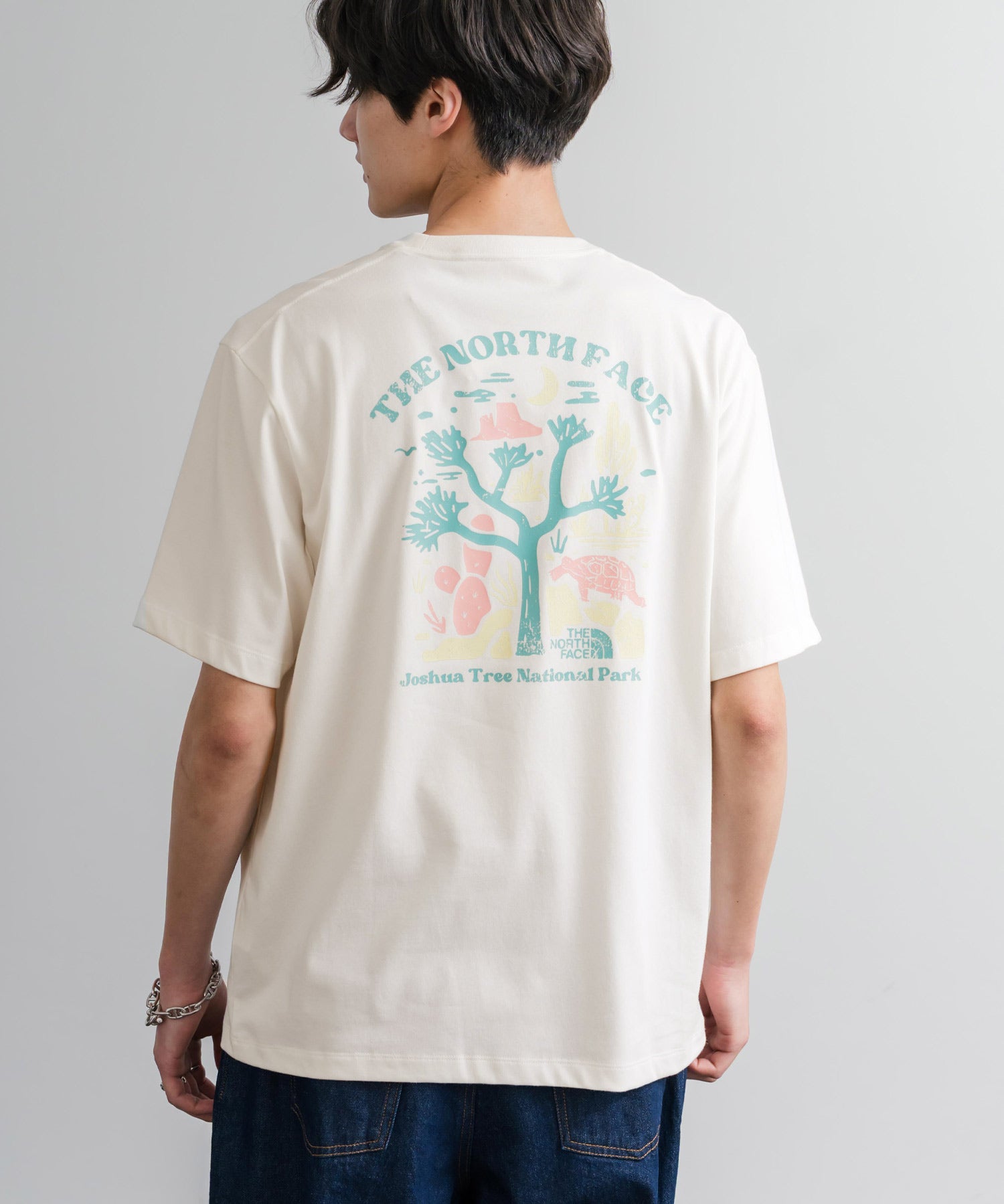 THE NORTH FACE ザ・ノースフェイス M'S EVERGREEN S/S R/TEE 1 バックプリント半袖クルーネックTシャツ 16023