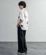 Upscape Audience アップスケープオーディエンス 日本製 国産 オーバーサイズGERMANスノーカモハーフスリーブシャツ AUD6719 16026