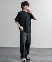 KRIFF MAYER クリフメイヤー 接触冷感・UVカット 夏季GO！TEE ヘンリーネック半袖Tシャツ 2555125 16029