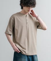 KRIFF MAYER クリフメイヤー 接触冷感・UVカット 夏季GO！TEE ヘンリーネック半袖Tシャツ 2555125 16029