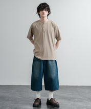 KRIFF MAYER クリフメイヤー 接触冷感・UVカット 夏季GO！TEE ヘンリーネック半袖Tシャツ 2555125 16029