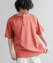 KRIFF MAYER クリフメイヤー 接触冷感・UVカット 夏季GO！TEE ヘンリーネック半袖Tシャツ 2555125 16029