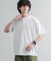 KRIFF MAYER クリフメイヤー 接触冷感・UVカット 夏季GO！TEE ヘンリーネック半袖Tシャツ 2555125 16029
