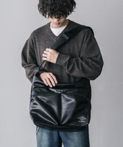 UMBRO アンブロ 別注コラボ ワンポイントロゴ刺繍ワンショルダーバッグ ナイロン/PUレザー 16033