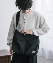UMBRO アンブロ 別注コラボ ワンポイントロゴ刺繍ワンショルダーバッグ ナイロン/PUレザー 16033