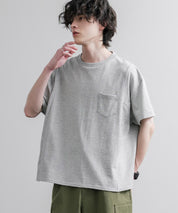 Upscape Audience アップスケープオーディエンス 日本製 国産ビッグサイズリメイクUSAファブリックポケット付き半袖Tシャツ AUD6739 16035