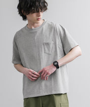 Upscape Audience アップスケープオーディエンス 日本製 国産ビッグサイズリメイクUSAファブリックポケット付き半袖Tシャツ AUD6739 16035