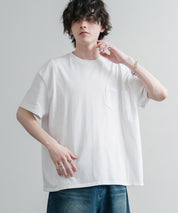 Upscape Audience アップスケープオーディエンス 日本製 国産ビッグサイズリメイクUSAファブリックポケット付き半袖Tシャツ AUD6739 16035