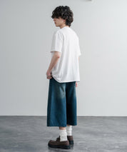 Upscape Audience アップスケープオーディエンス 日本製 国産ビッグサイズリメイクUSAファブリックポケット付き半袖Tシャツ AUD6739 16035