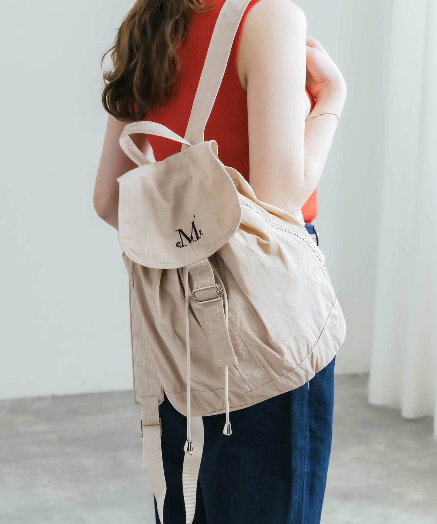 MUCENT MUTE MINI BACK PACK ロゴ刺繍バックパック ミニリュック 16037