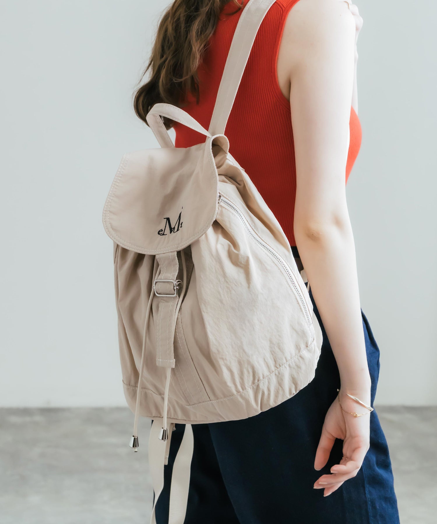 MUCENT MUTE MINI BACK PACK ロゴ刺繍バックパック ミニリュック 16037