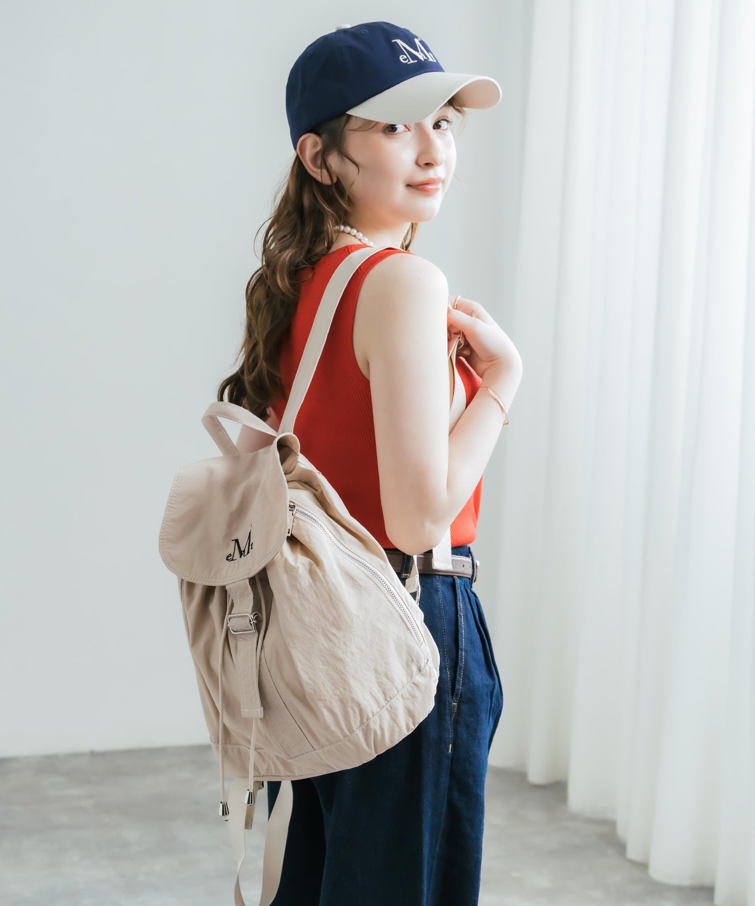 MUCENT MUTE MINI BACK PACK ロゴ刺繍バックパック ミニリュック 16037