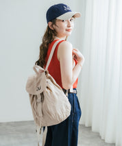 MUCENT MUTE MINI BACK PACK ロゴ刺繍バックパック ミニリュック 16037