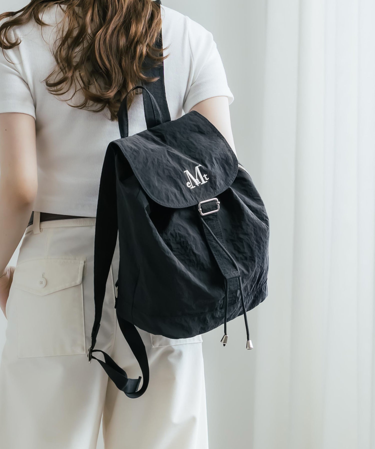 MUCENT MUTE MINI BACK PACK ロゴ刺繍バックパック ミニリュック 16037