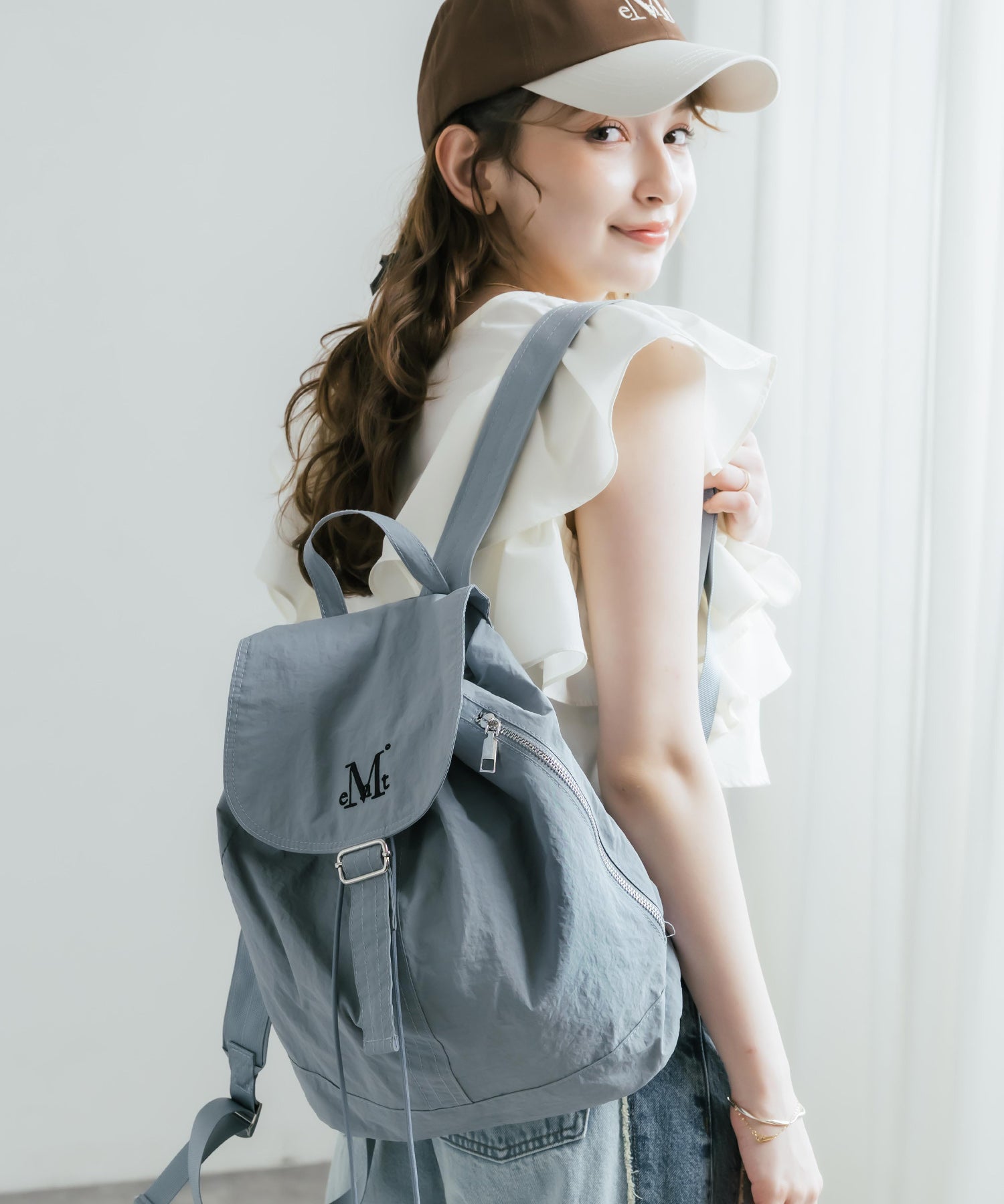 MUCENT MUTE MINI BACK PACK ロゴ刺繍バックパック ミニリュック 16037