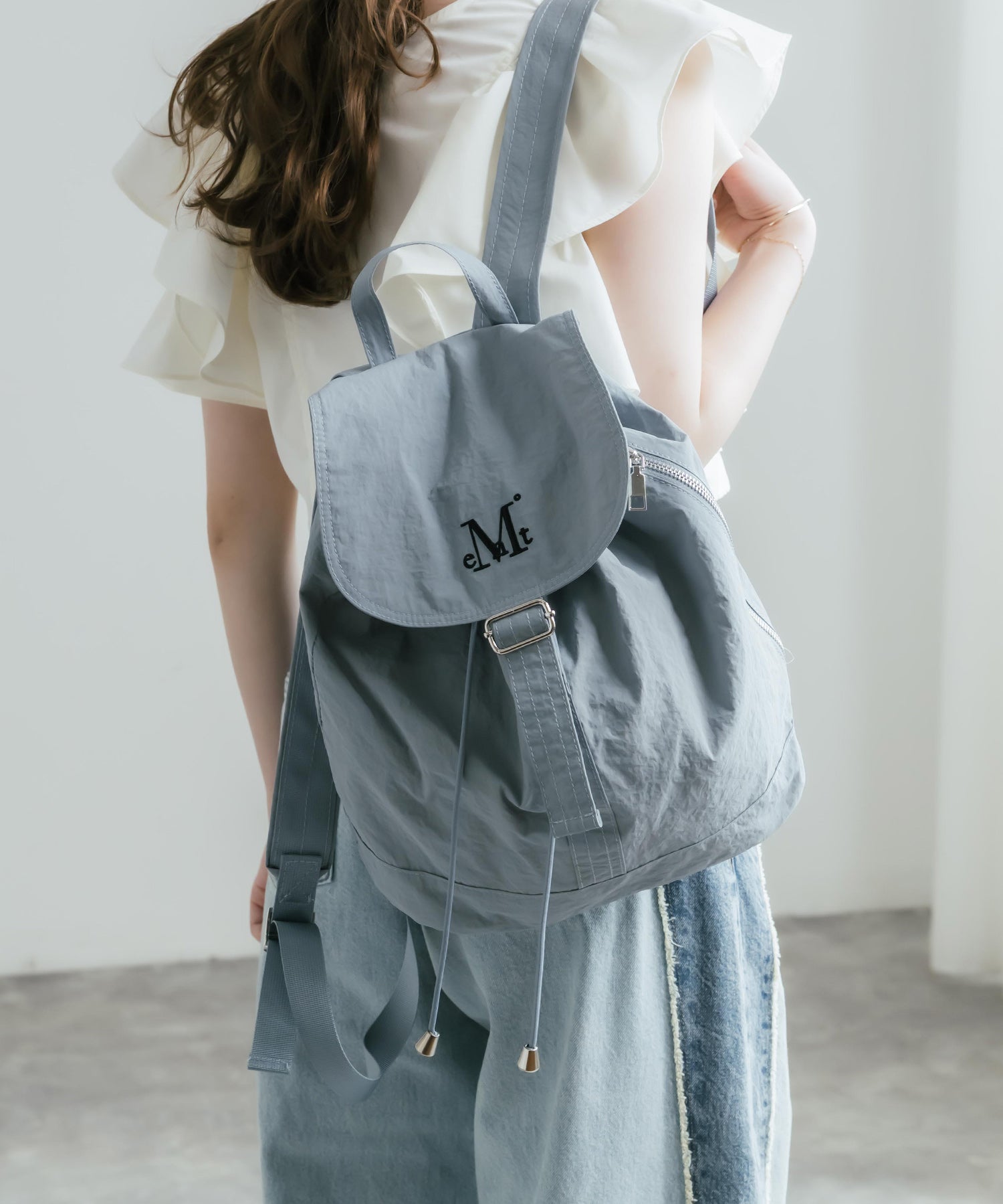 MUCENT MUTE MINI BACK PACK ロゴ刺繍バックパック ミニリュック 16037