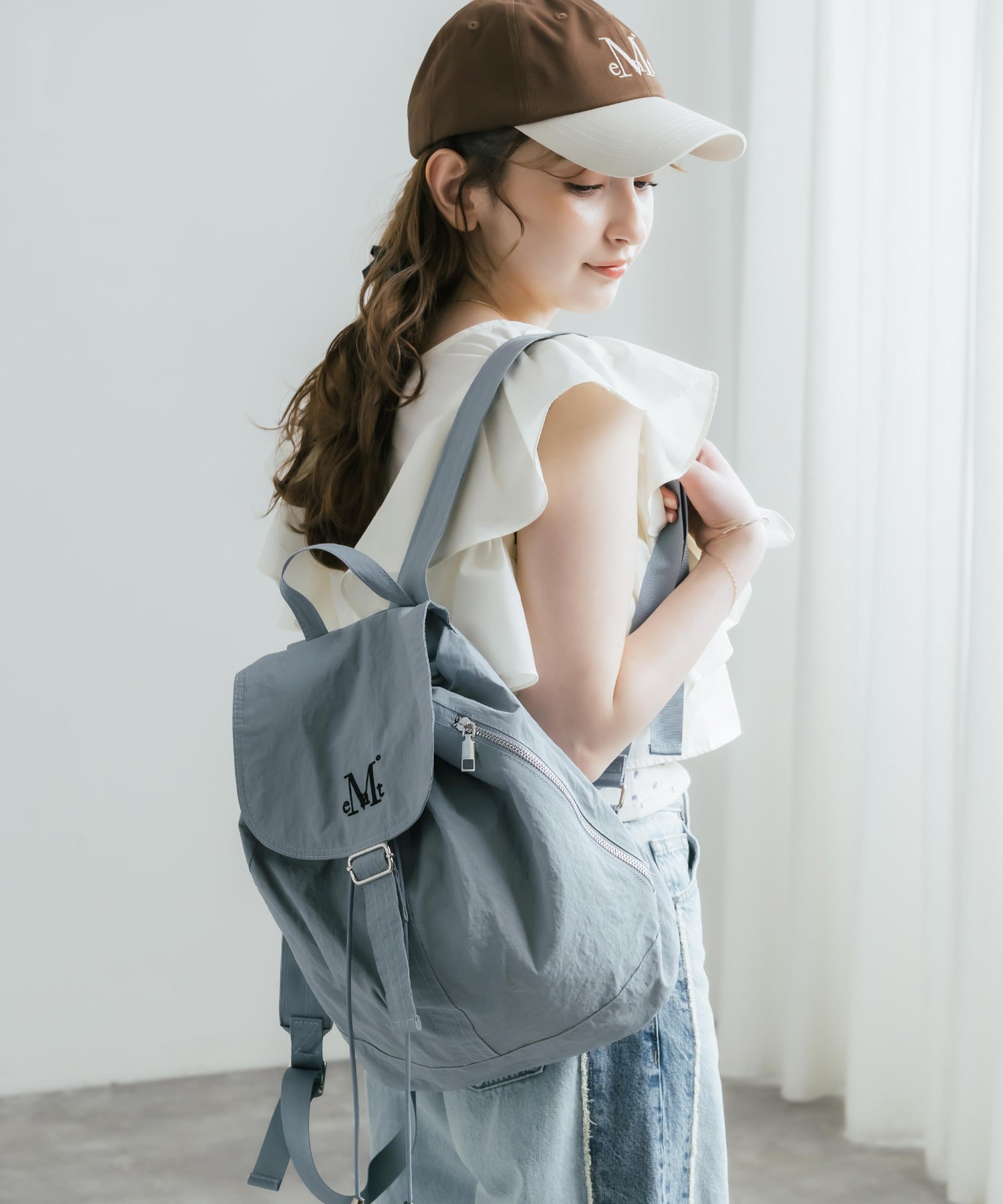 MUCENT MUTE MINI BACK PACK ロゴ刺繍バックパック ミニリュック 16037
