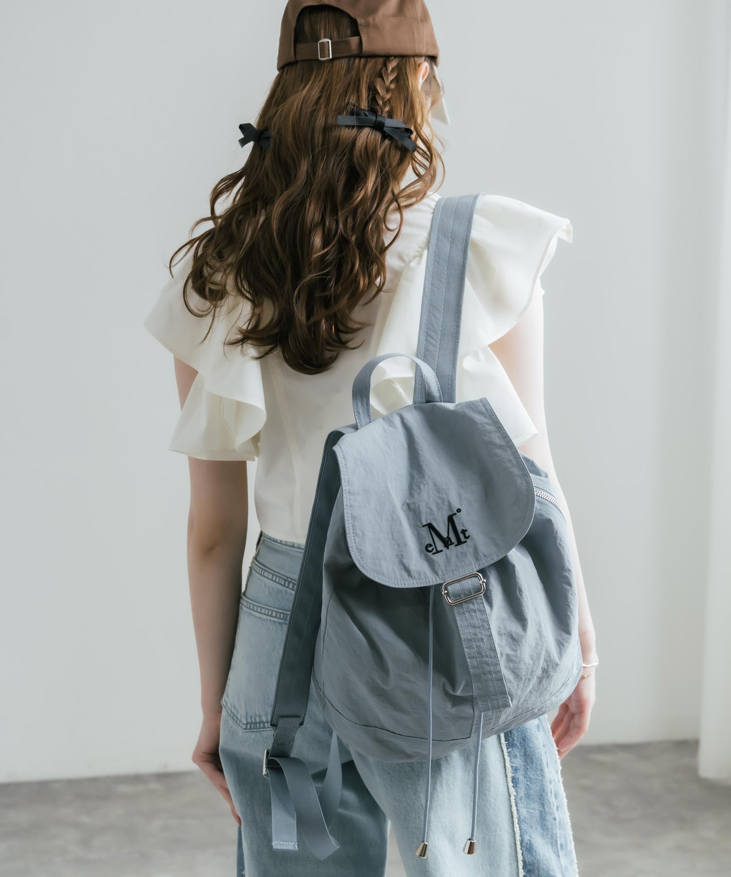 MUCENT MUTE MINI BACK PACK ロゴ刺繍バックパック ミニリュック 16037
