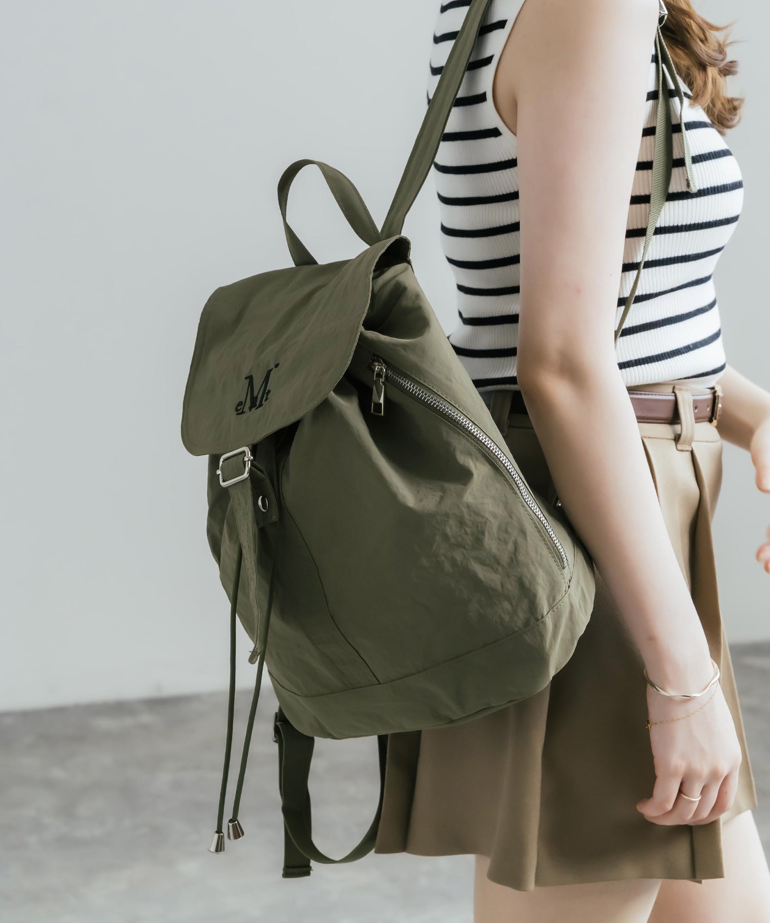 MUCENT MUTE MINI BACK PACK ロゴ刺繍バックパック ミニリュック 16037