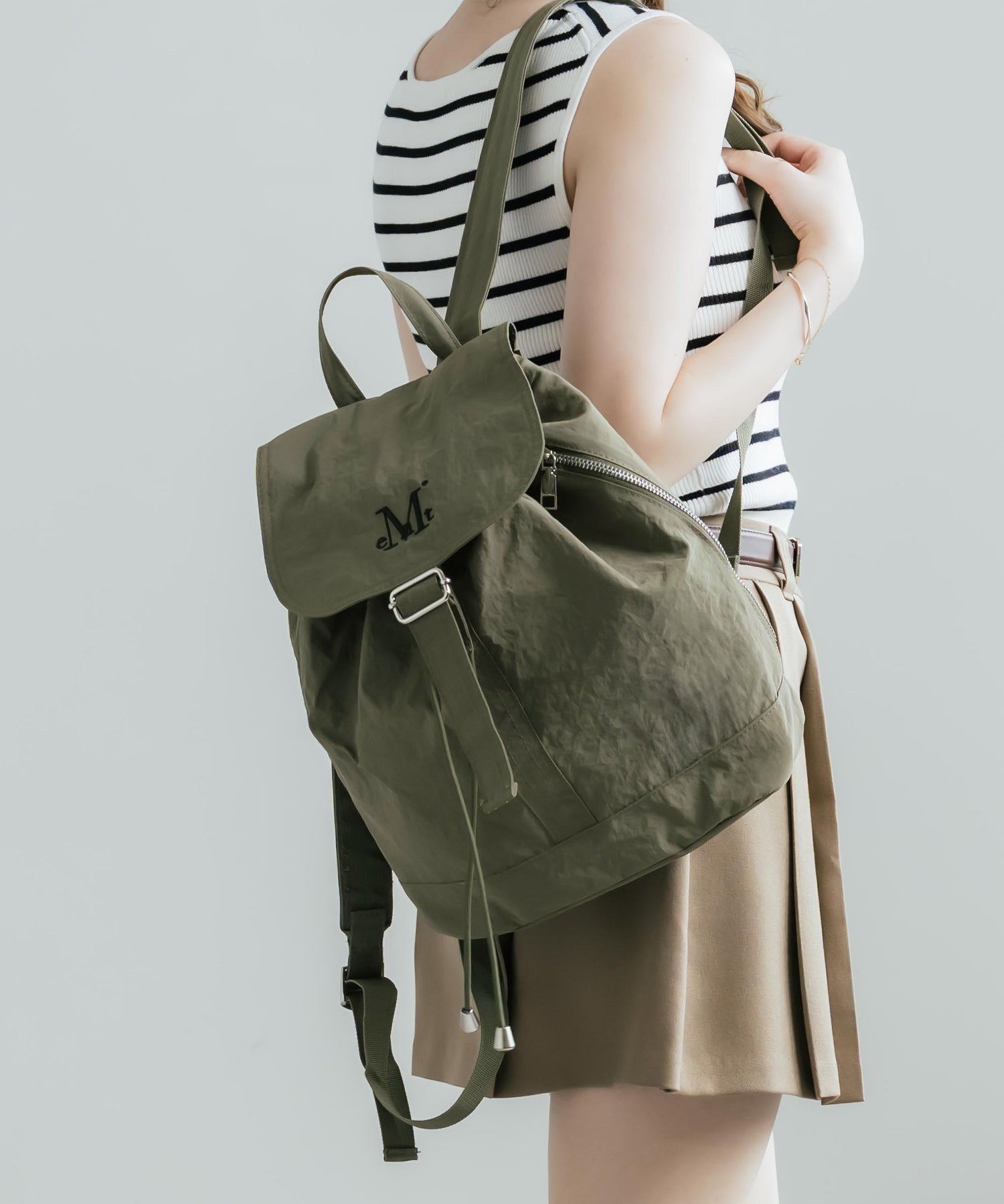 MUCENT MUTE MINI BACK PACK ロゴ刺繍バックパック ミニリュック 16037