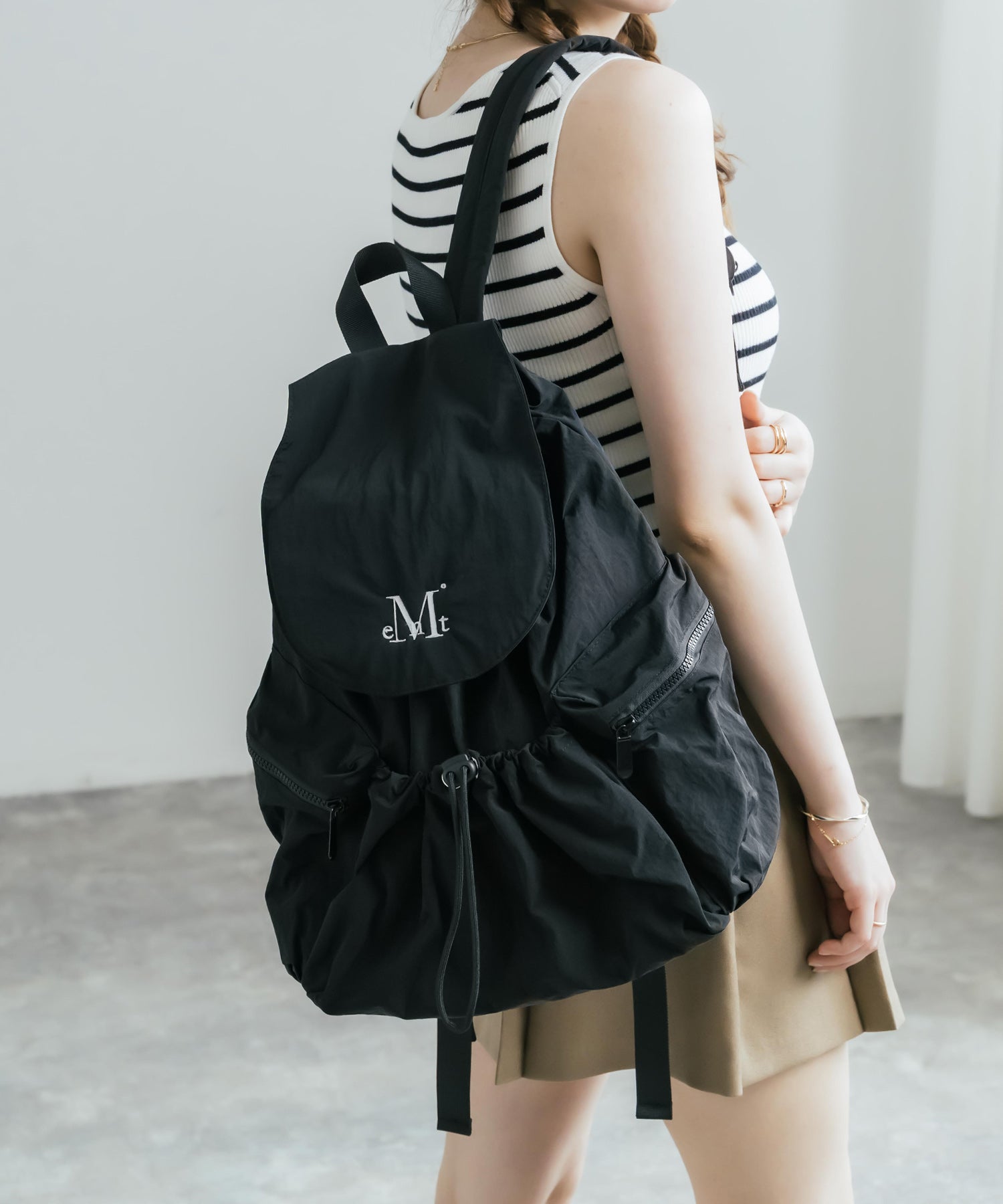MUCENT TEENS BACK PACK ロゴ刺繍バックパック リュック 16038 – Rocky