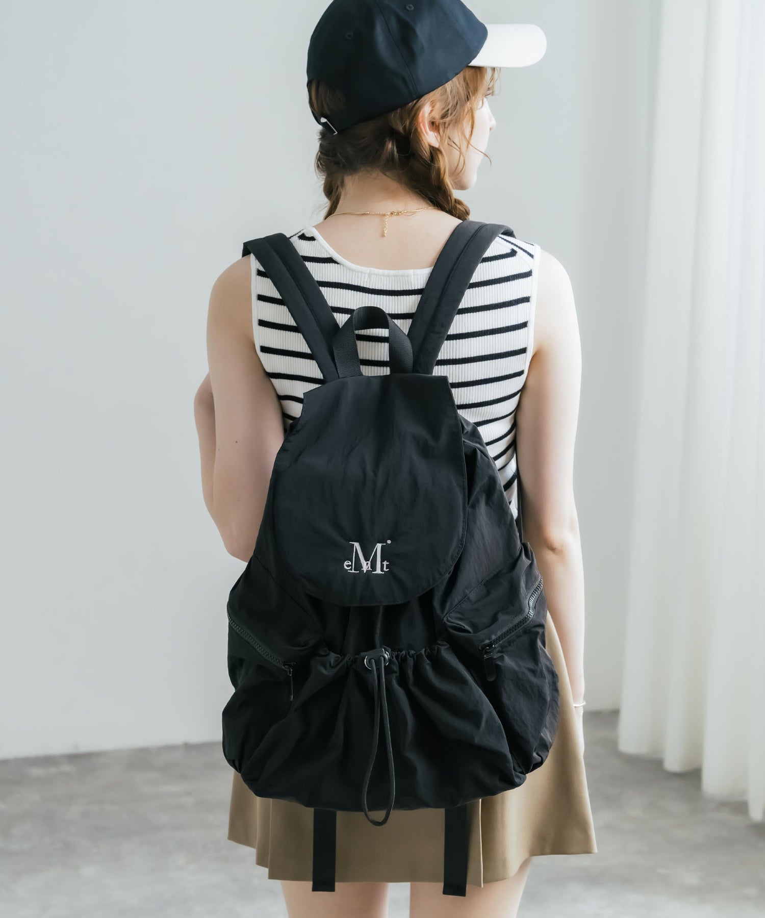 MUCENT TEENS BACK PACK ロゴ刺繍バックパック リュック 16038 – Rocky