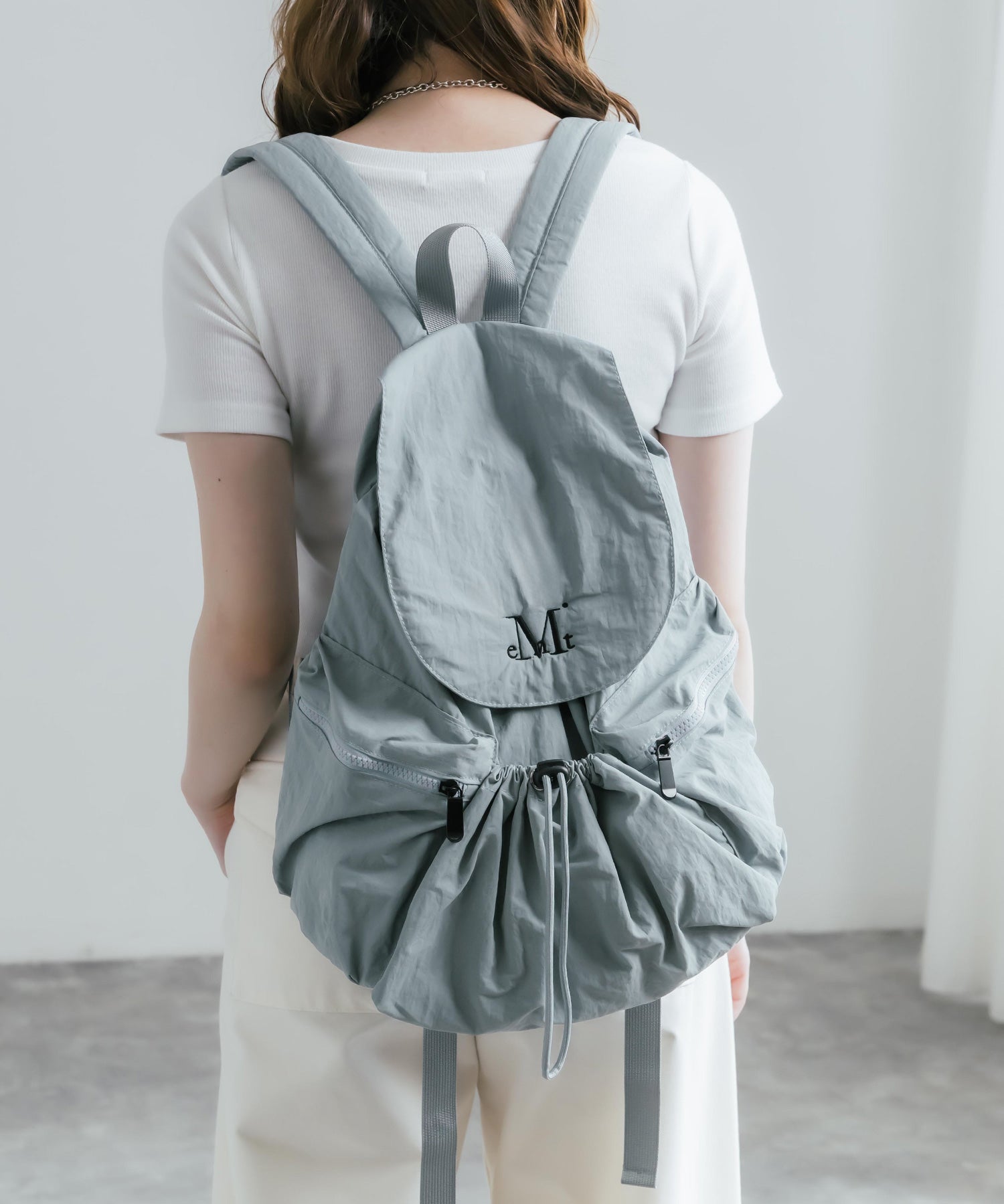 MUCENT TEENS BACK PACK ロゴ刺繍バックパック リュック 16038
