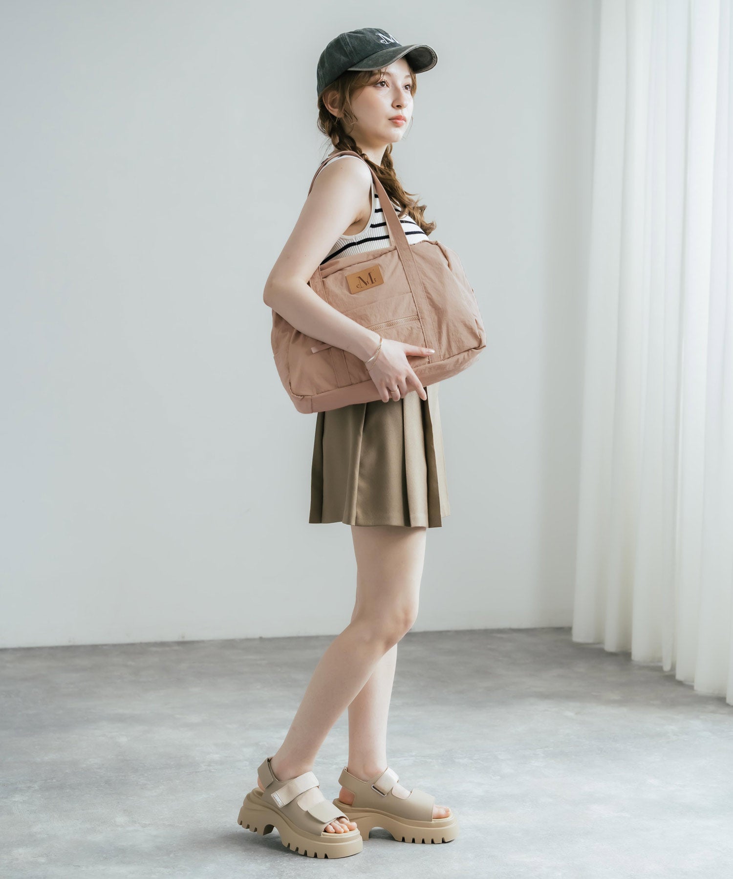 MUCENT ムセント AMANDA FRONT POCKET SHOULDER BAG UNISEX ボストンバッグ/ショルダーバッグ 16039