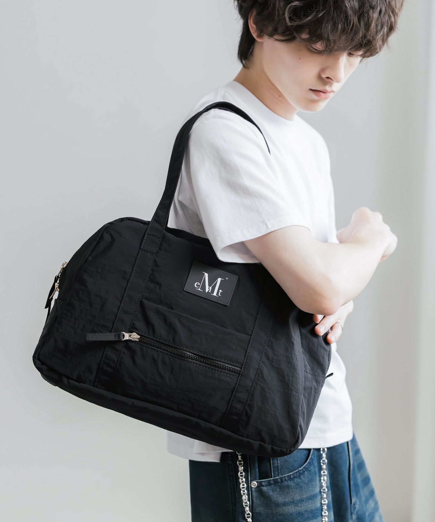 MUCENT ムセント AMANDA FRONT POCKET SHOULDER BAG UNISEX ボストンバッグ/ショルダーバッグ 16039