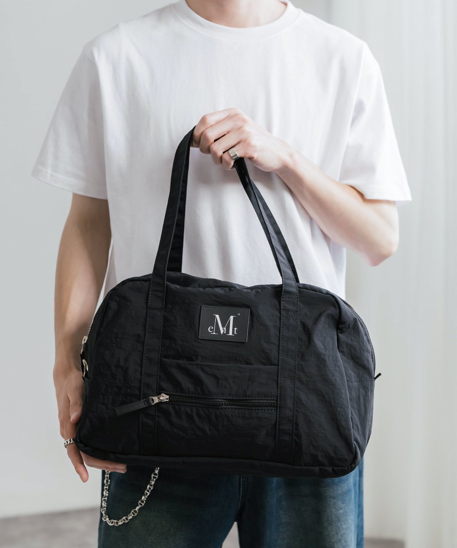 MUCENT ムセント AMANDA FRONT POCKET SHOULDER BAG UNISEX ボストン