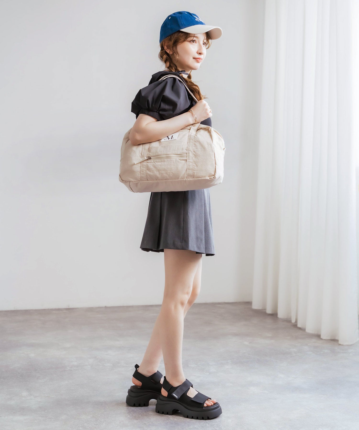 MUCENT ムセント AMANDA FRONT POCKET SHOULDER BAG UNISEX ボストンバッグ/ショルダーバッグ 16039