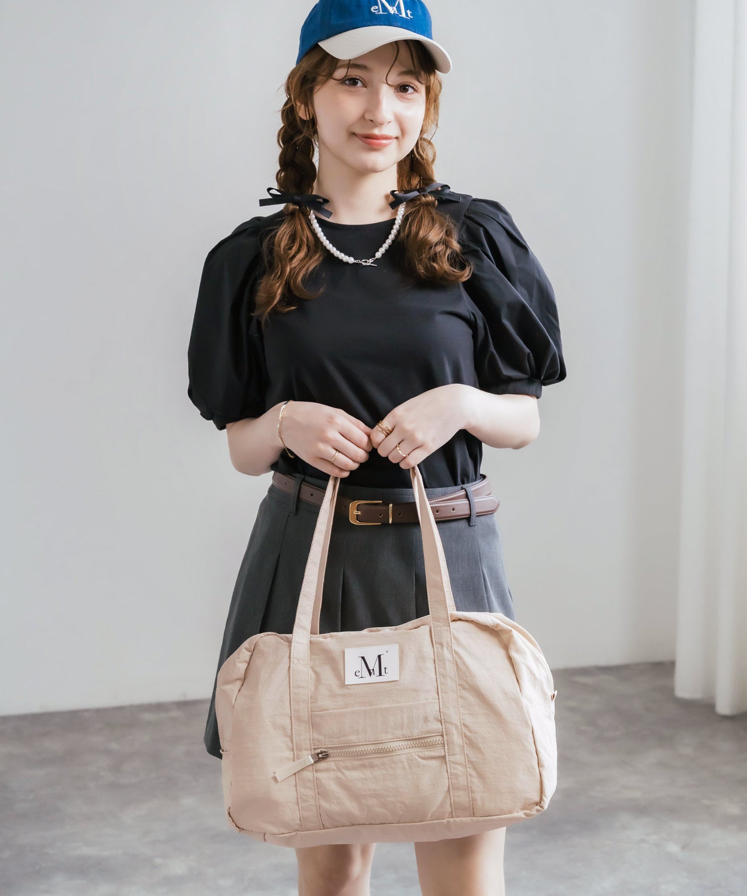 MUCENT ムセント AMANDA FRONT POCKET SHOULDER BAG UNISEX ボストン