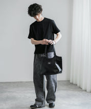 MUCENT ムセント ARMAND FRONT BUCKLE LEATHER SHOULDER BAG UNISEX PUレザーバッグ 16040