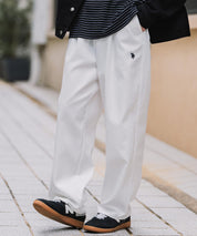 U.S. POLO ASSN. ユーエスポロアッスン 別注コラボ バルーンシルエット ロゴ刺繍ワンタックシェフパンツ 16042
