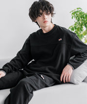 PENNEYS ペニーズ 別注コラボ マイクロフリースセットアップ/長袖クルーネックプルオーバー&ワイドイージーパンツ ルームウェア 16056
