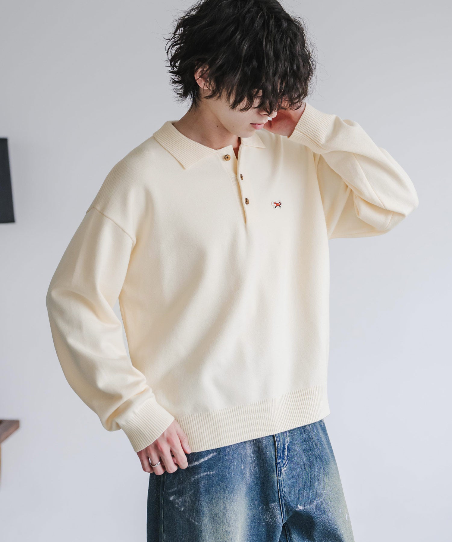 PENNEYS ペニーズ 別注コラボ ワンポイントワッペンロゴ刺繍ハイゲージ