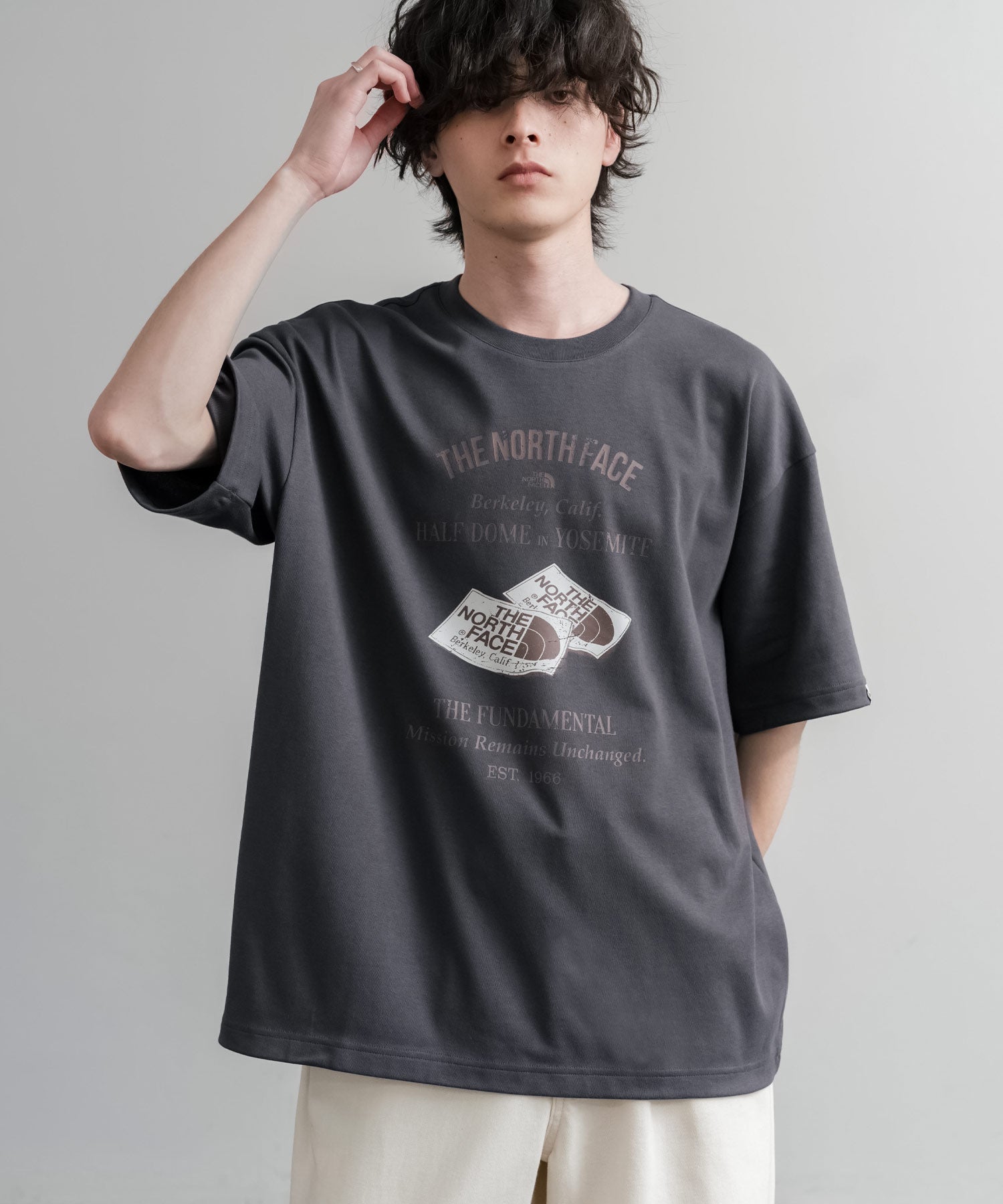 日本未展開モデル THE NORTH FACE ザ・ノースフェイス WHITE LABEL ホワイトレーベル RETRO S/S R/TEE 半袖プリントTシャツ 16063