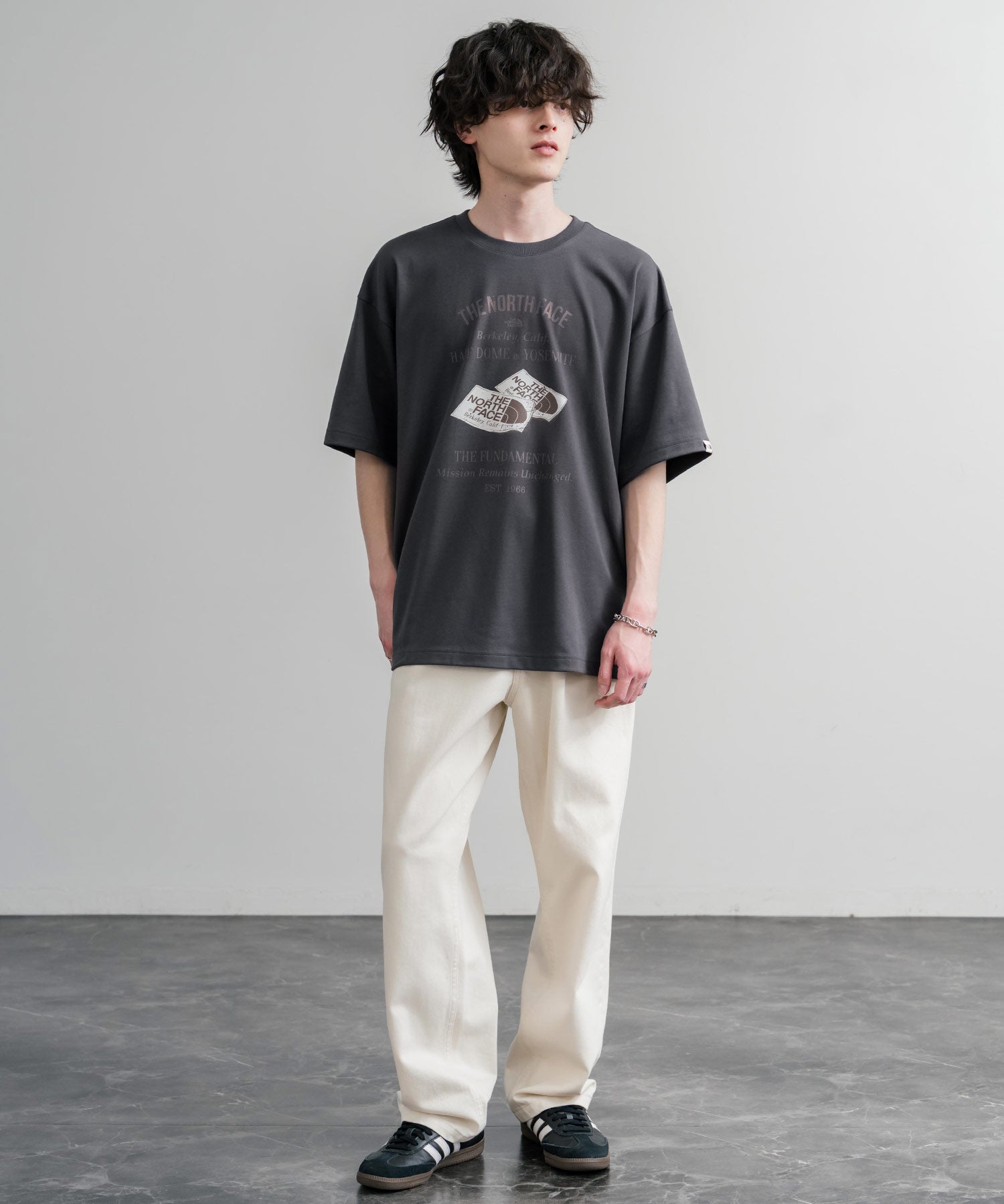 日本未展開モデル THE NORTH FACE ザ・ノースフェイス WHITE LABEL ホワイトレーベル RETRO S/S R/TEE 半袖プリントTシャツ 16063