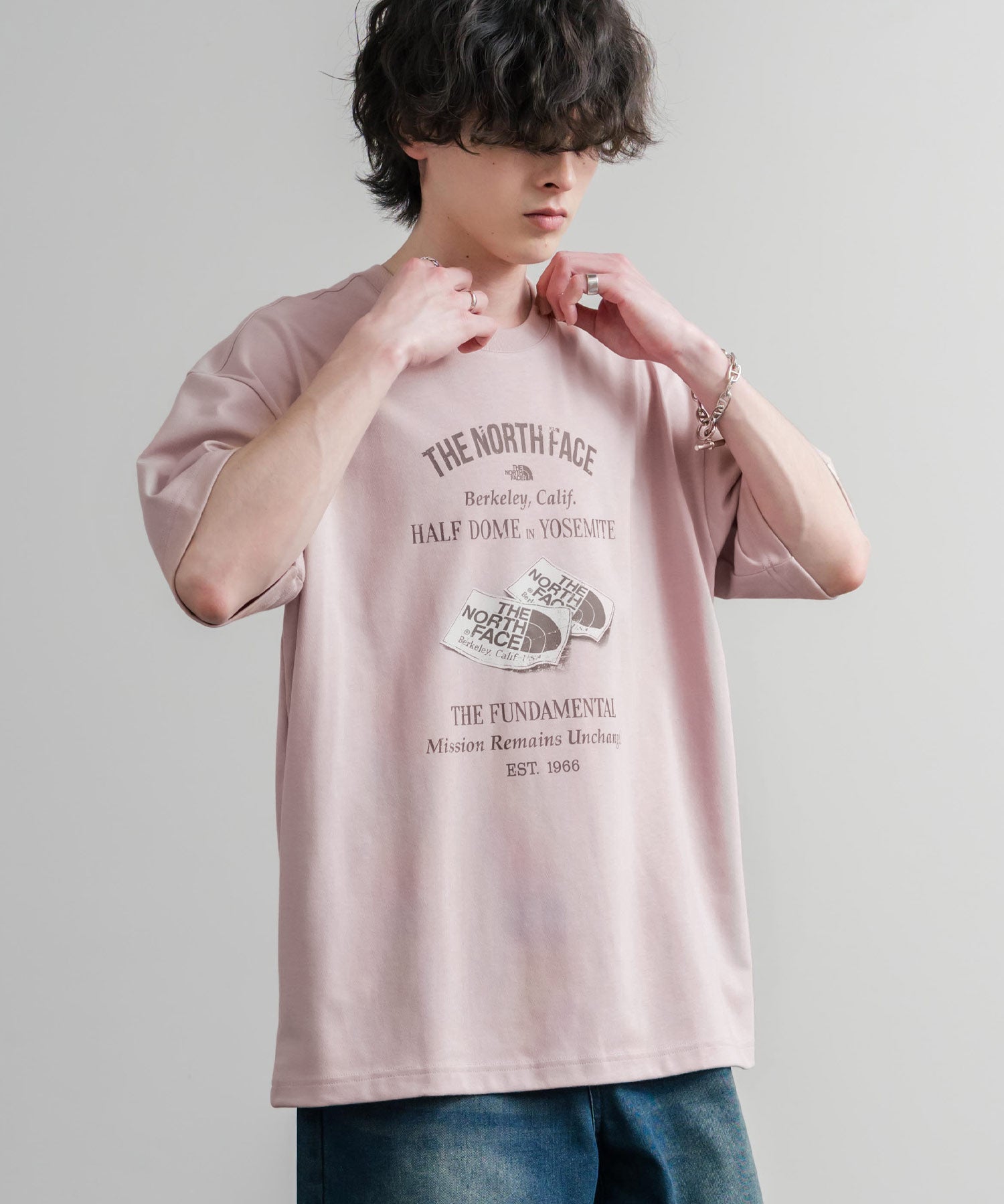 日本未展開モデル THE NORTH FACE ザ・ノースフェイス WHITE LABEL ホワイトレーベル RETRO S/S R/TEE 半袖プリントTシャツ 16063