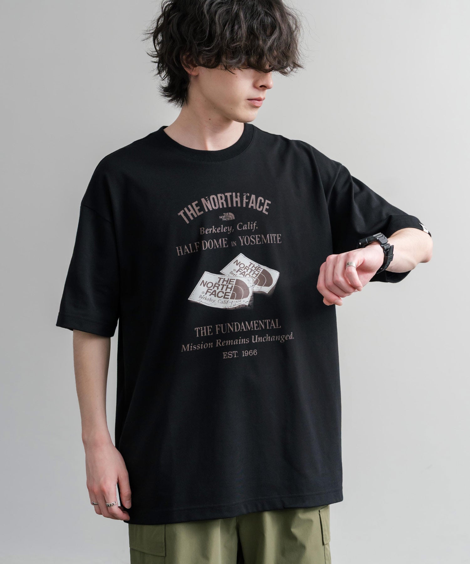 欧州店舗限定品◆ザ ノースフェイス　Tシャツドレス　UK S  日本L相当 THE NORTH FACE - 春夏◇ザ ノースフェイス オーバーサイズTシャツ