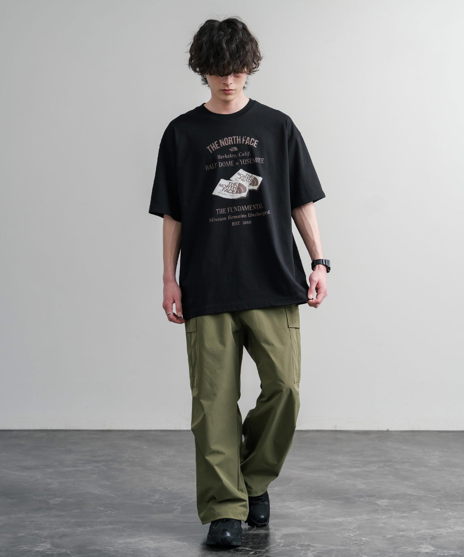 日本未展開モデル THE NORTH FACE ザ・ノースフェイス WHITE LABEL ホワイトレーベル RETRO S/S R/TEE 半袖プリントTシャツ 16063