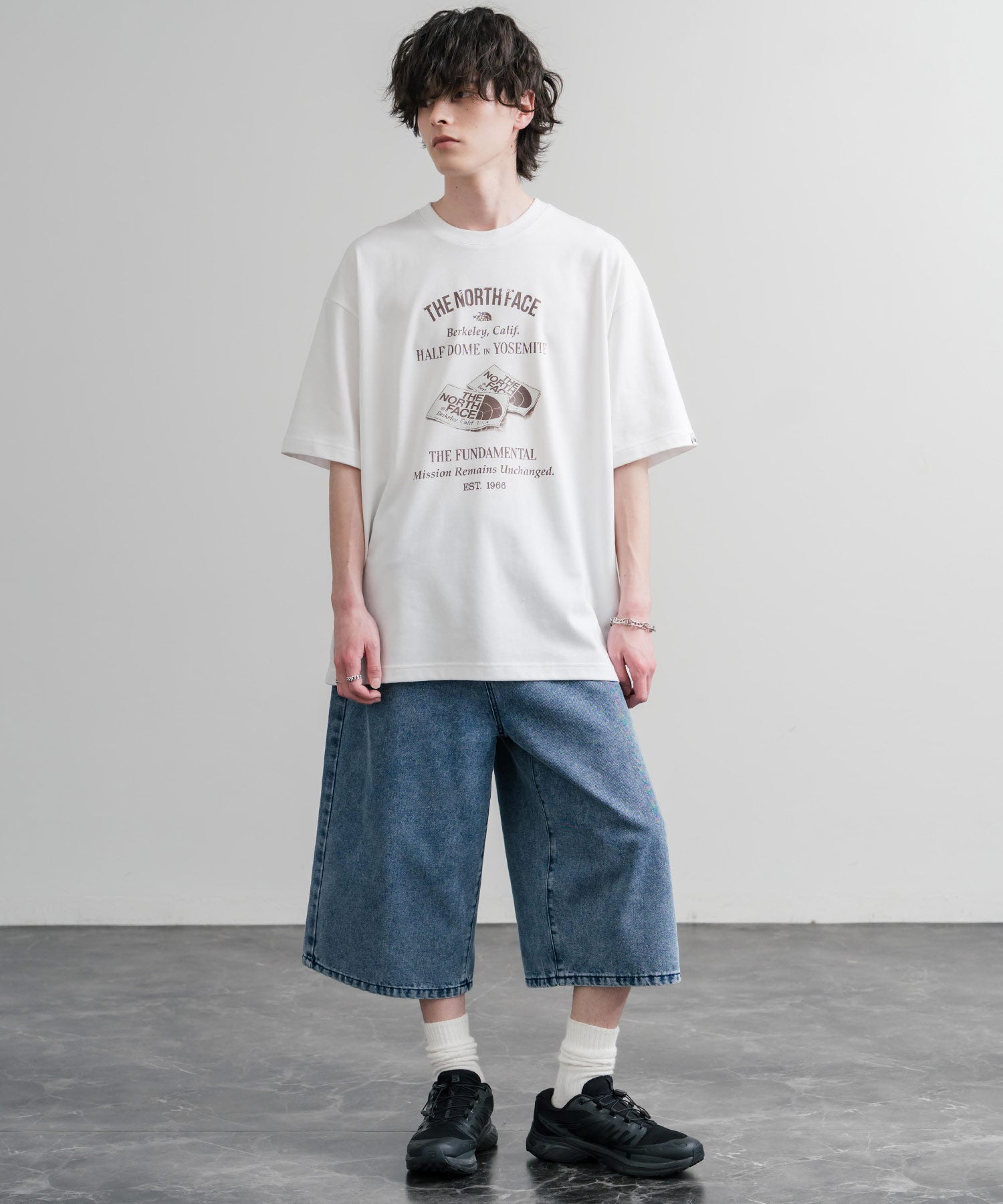 ヨッさん　THE NORTH FACE ホワイト Tシャツ 日本未展開モデル THE NORTH FACE ザ・ノースフェイス WHITE LABEL