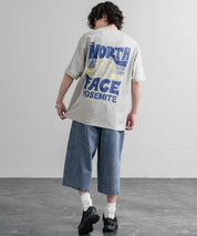 日本未展開モデル THE NORTH FACE WHITE LABEL HALF DOME S/S R/TEE 接触冷感バックプリント半袖Tシャツ 16064